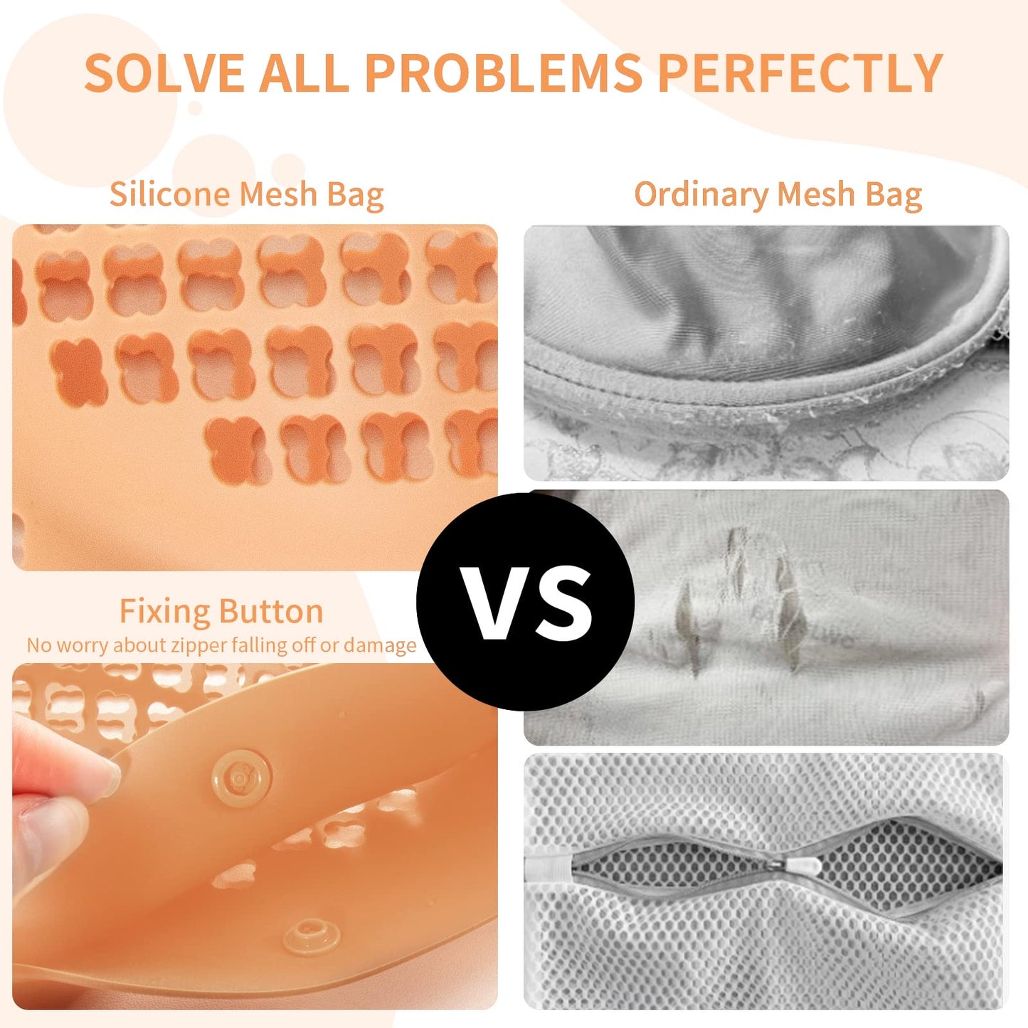 Protected washing Bra Bag For Laundry,Lingerie Bags For Washing Delicates, Silicone Laundry Bag Delicates Bag For Washing Machine Laundry Bags For A-D Cup Bras