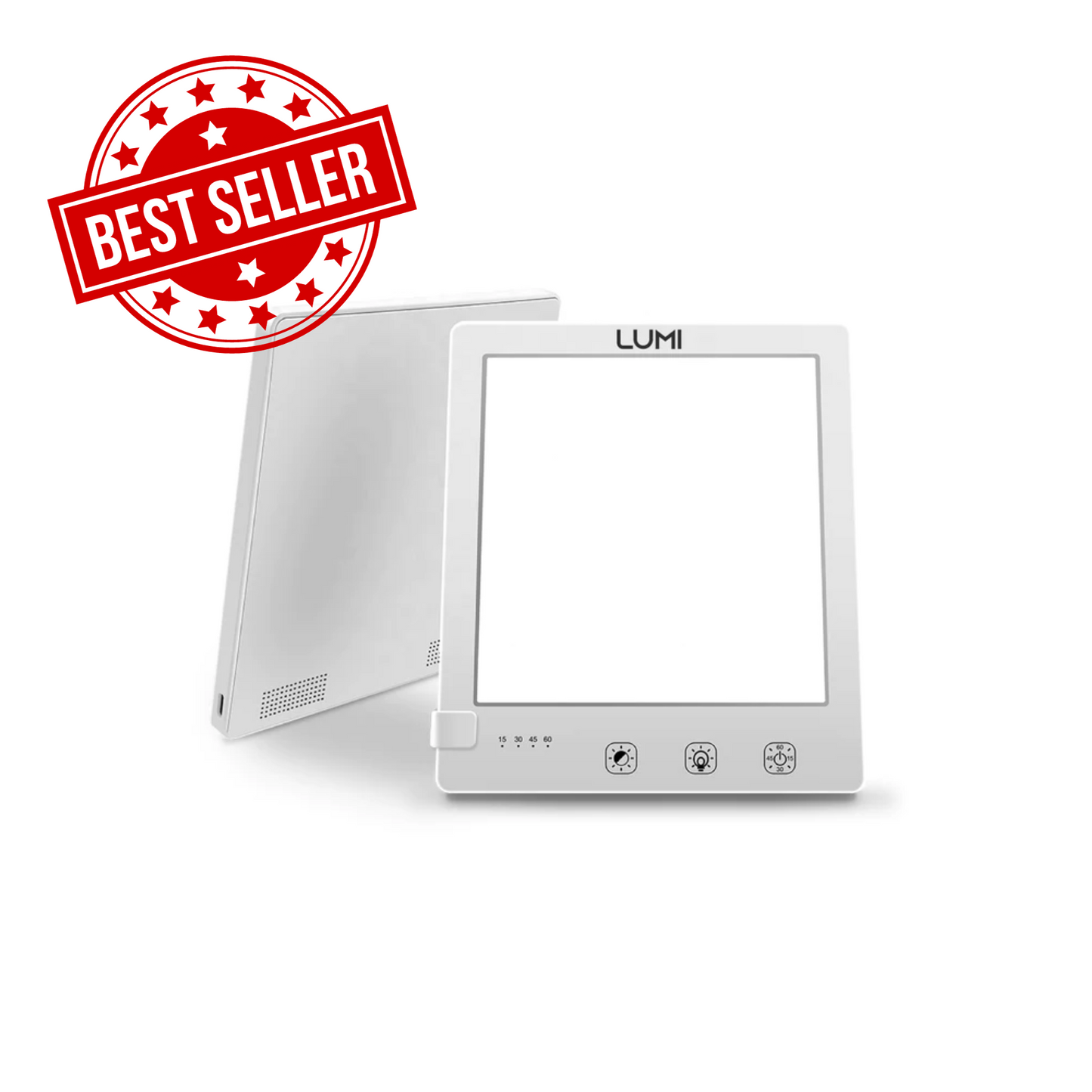 Studies have shown that sitting in front of a 10,000 lux light box for about 30 minutes is the “dose” of light that has been found optimal to trigger biochemical changes in your brain. This provides the right amount of full-spectrum light needed to regulate that (sleepy) melatonin and boost that (happy) serotonin.