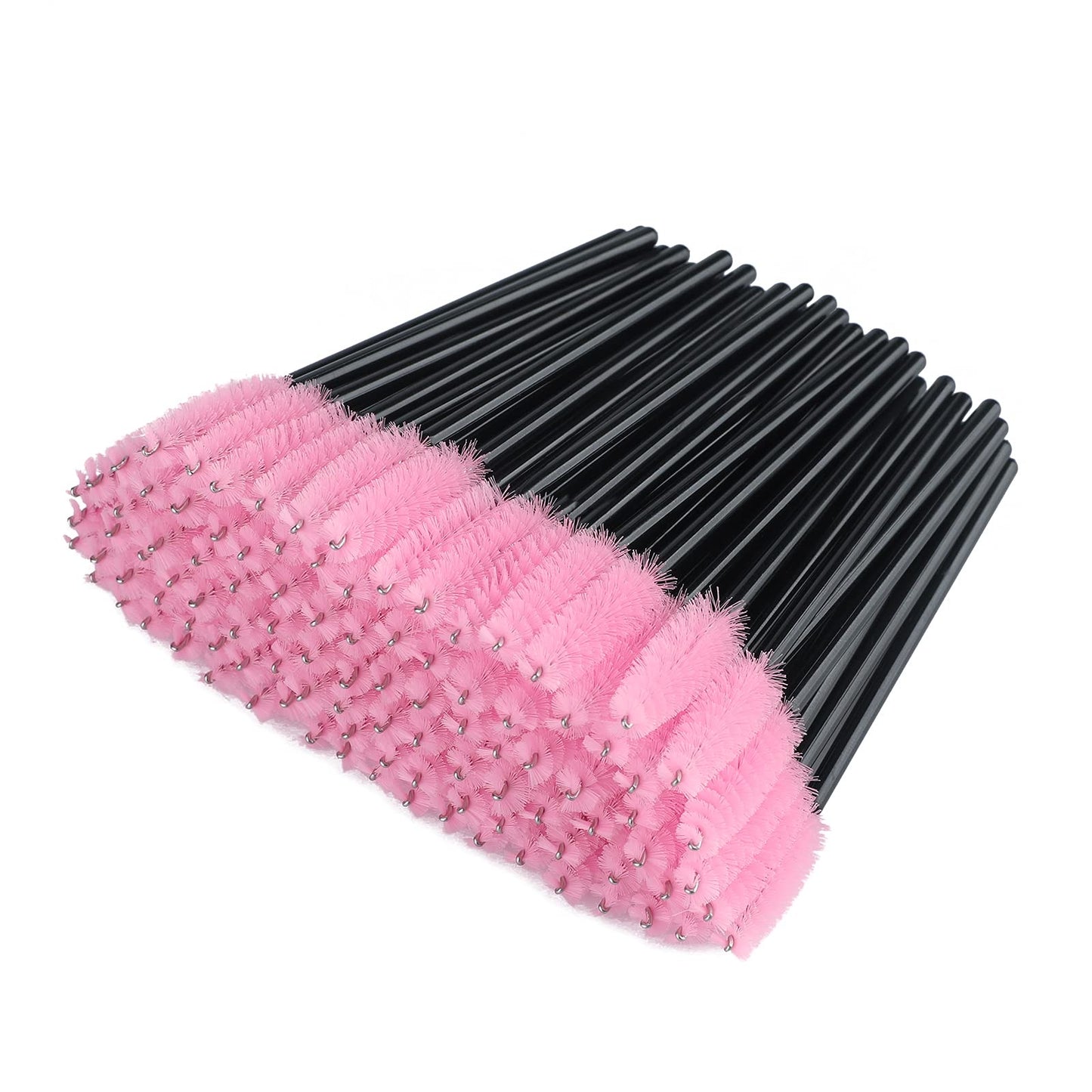 100 PCS Rose Disposable Eyelash Mascara Brushes