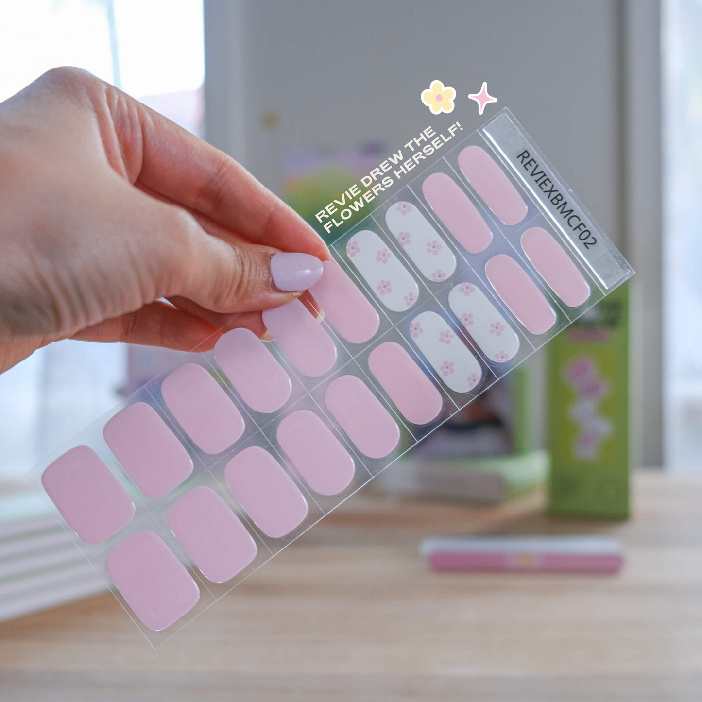 Semicured Gel Nail Sticker Kit