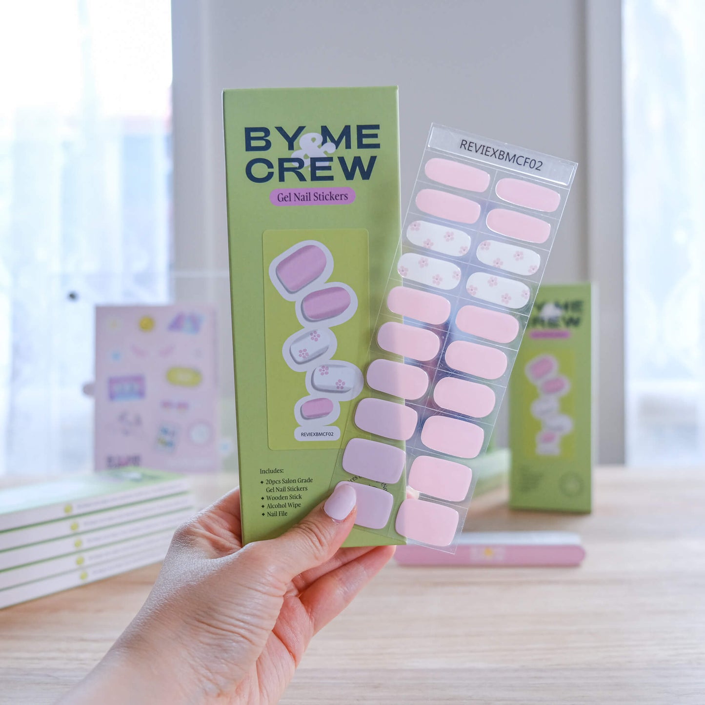 Semicured Gel Nail Sticker Kit