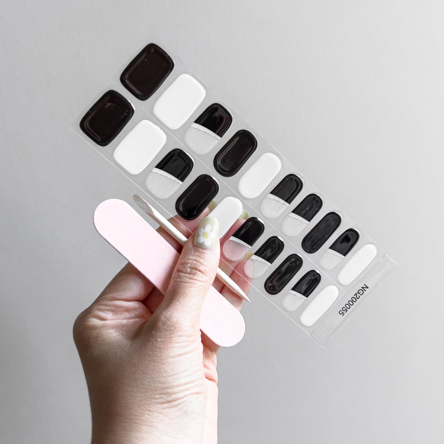 Monochrome X Semicured Gel Nail Sticker Kit