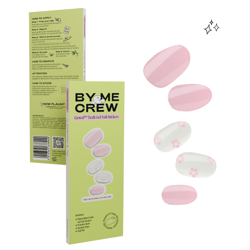 Semicured Gel Nail Sticker Kit