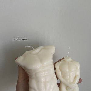 LOVERS SET| Sculpture Candles, Large Female Body Candles, Huge Candle, Male Body, Naked Candle,Extra Large Torso Candle,Soy Wax Candles