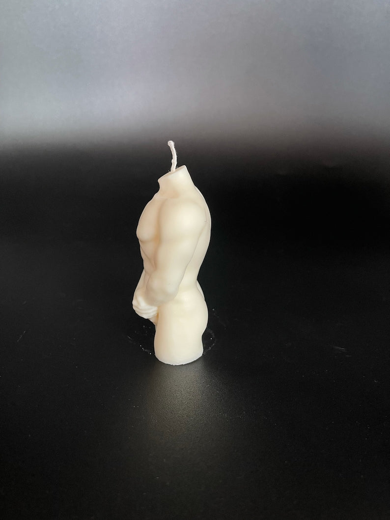 Candle, ON SALE, Male Torso Candle, Candle, Custom Candle, Torso Candle, Soy Wax Candle,