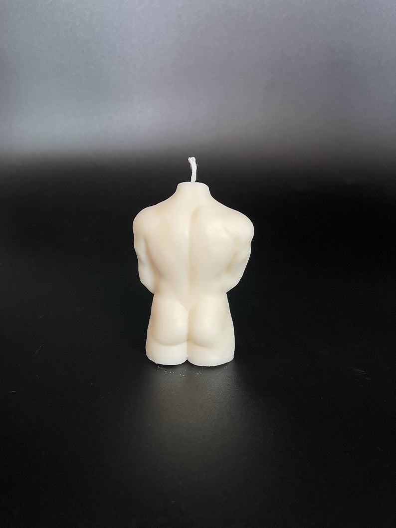 Candle, ON SALE, Male Torso Candle, Candle, Custom Candle, Torso Candle, Soy Wax Candle,