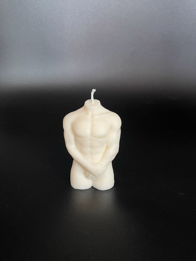 Candle, ON SALE, Male Torso Candle, Candle, Custom Candle, Torso Candle, Soy Wax Candle,