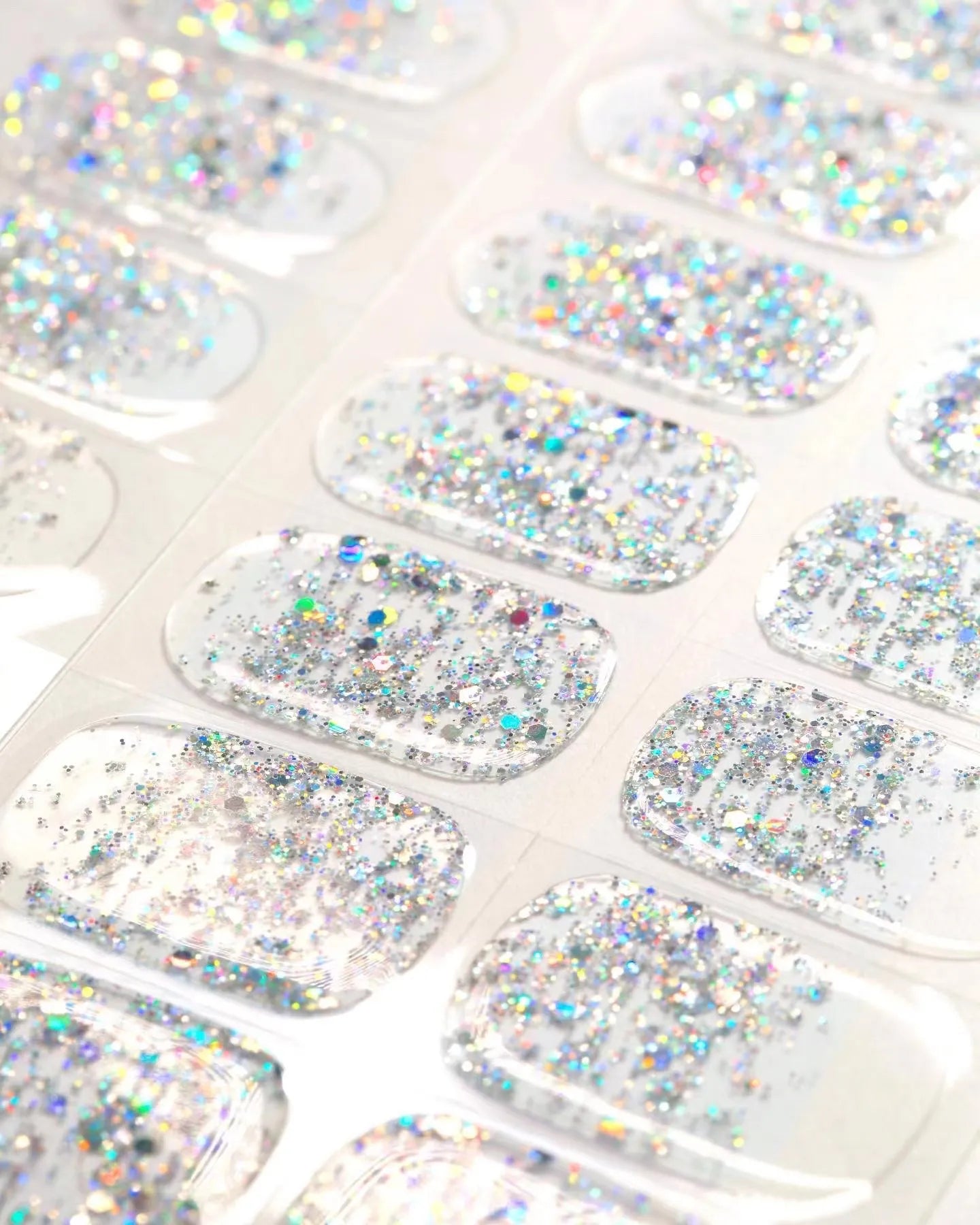 [Iridescent Champagne] Mother of Pearls Semicured DIY Gel Nail Sticker Kit