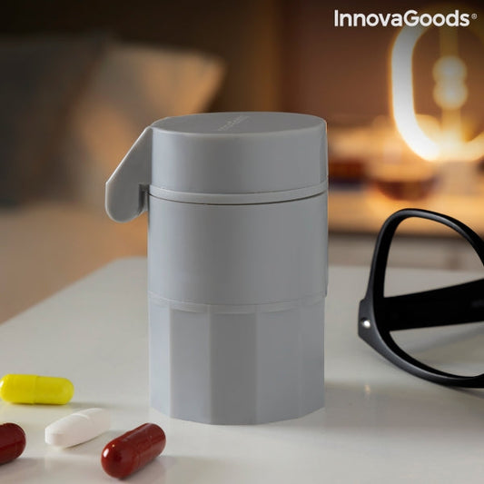 InnovaGoods 5 in 1 Pill Dispenser, Grey