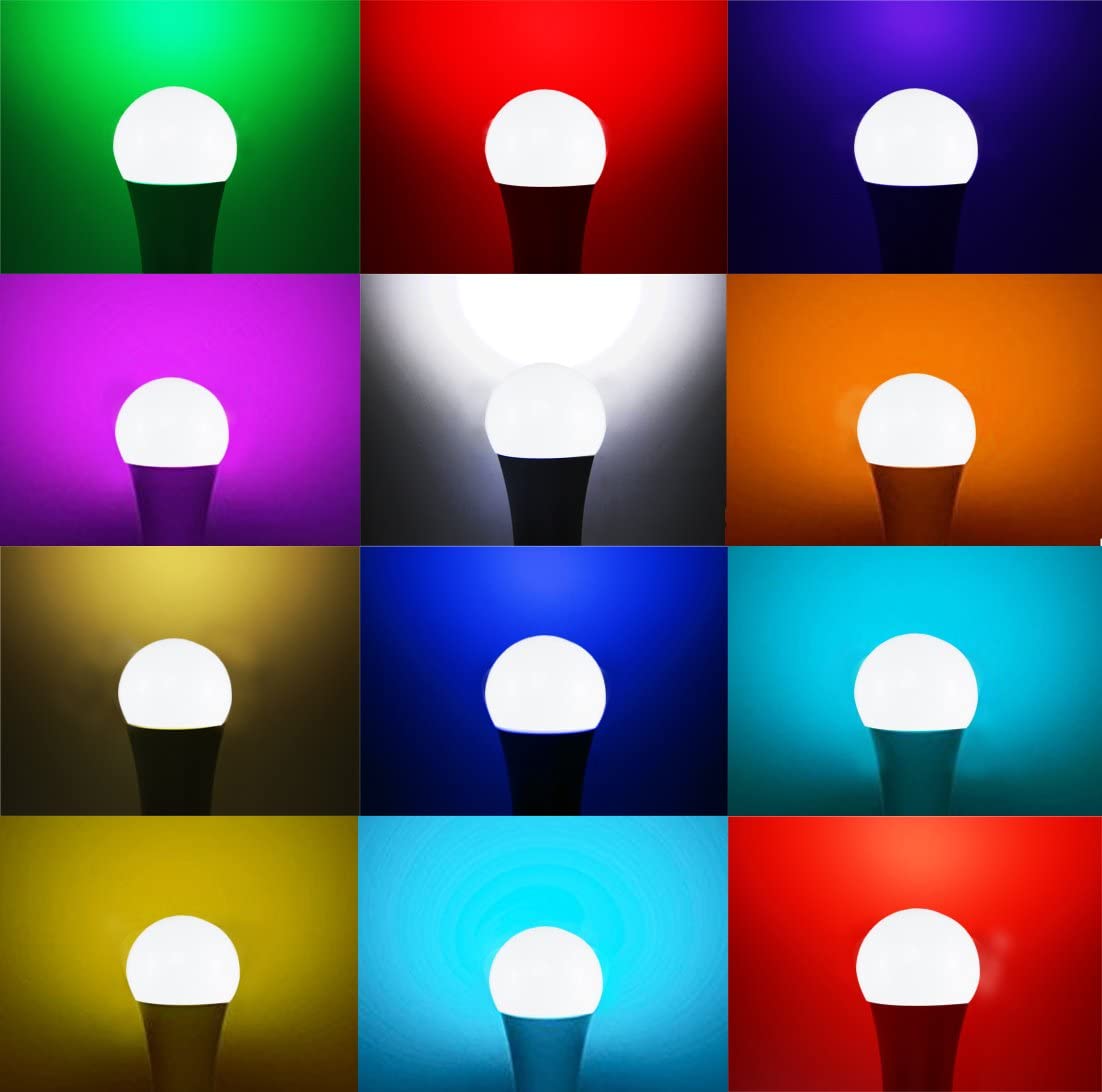 LUMI LED Smart Light Bulb, Dimmable and Multicoloured