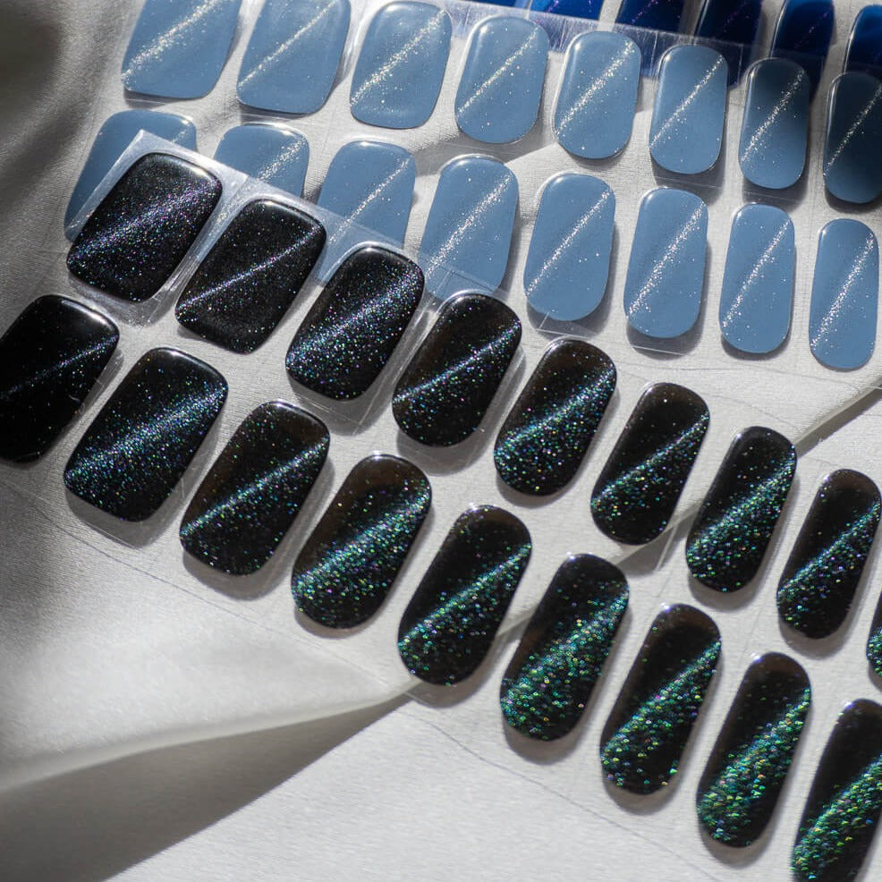 Cat Eye / Magnetic (Galaxy Metallics) Gel Nail Stickers Kit