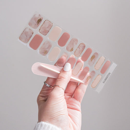 Nude Over Marble Semicured Gel Nails Kit