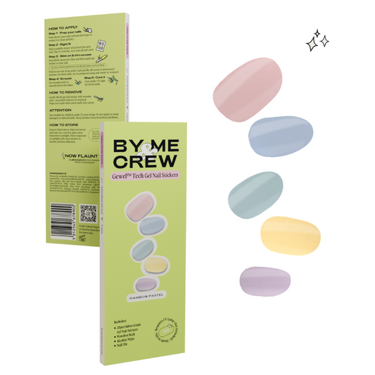 [BEST SELLER] Rainbow Pastel Semicured Gel Nails Kit