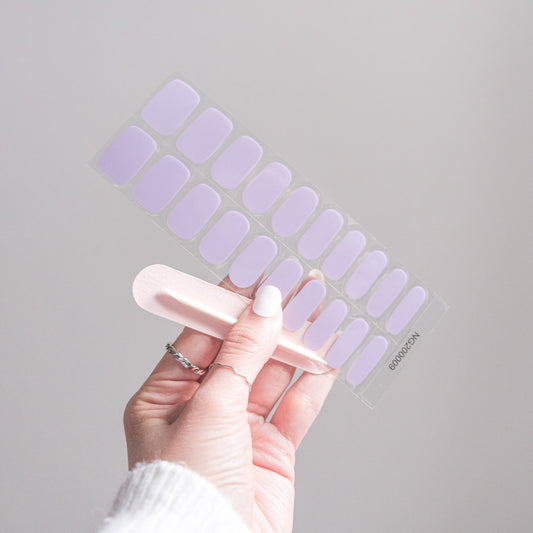 Gentle Purple (Taro) Semicured Gel Nails Kit