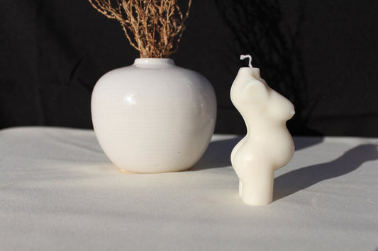 Candle,Pregnant Female Torso Candle, Female Torso Candle, Naked Female Candle, Home Decor Candle