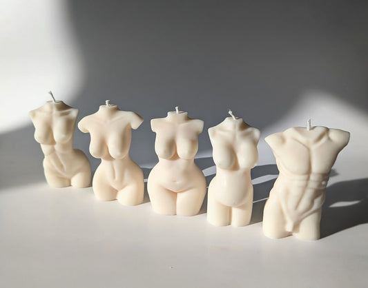 Female Body Candles, Male Body, Curvy, Candle, Torso Candle, Soy Wax Candles, Pregnant Candle | Vegan Candle | Decor Candle | Home Decor