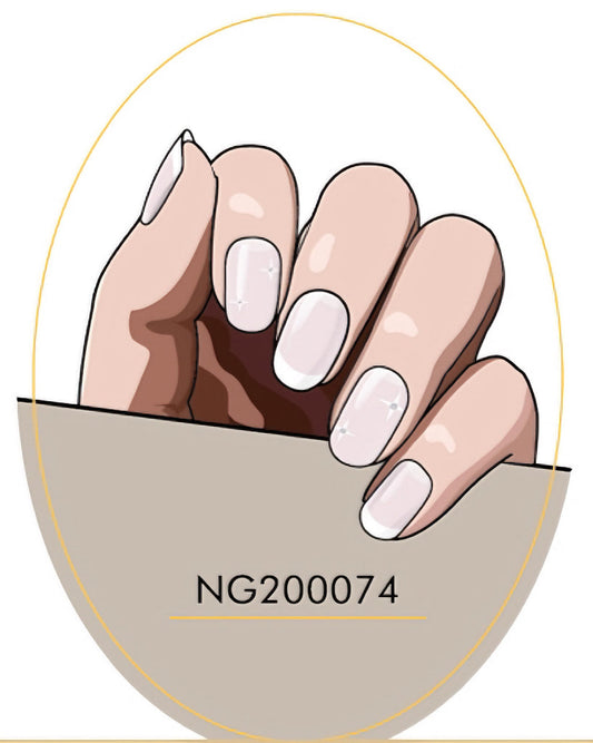 French Semicured Gel Nail Sticker Kit/NG74