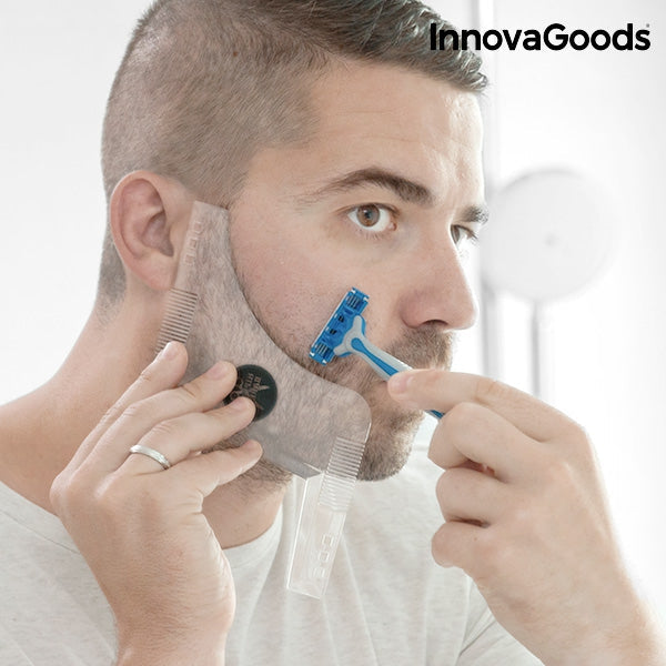 InnovaGoods Hipster Barber Beard Template for Shaving