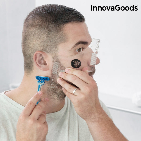 InnovaGoods Hipster Barber Beard Template for Shaving