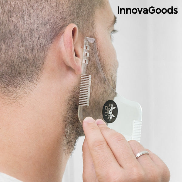 InnovaGoods Hipster Barber Beard Template for Shaving