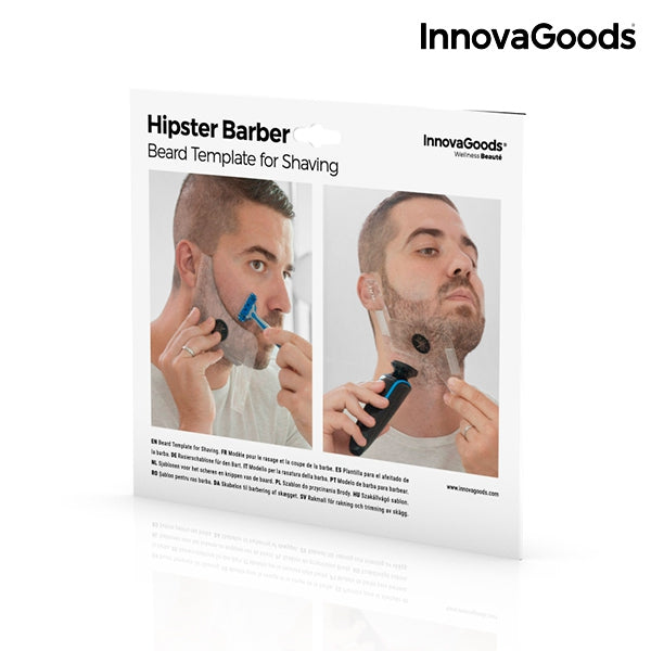 InnovaGoods Hipster Barber Beard Template for Shaving