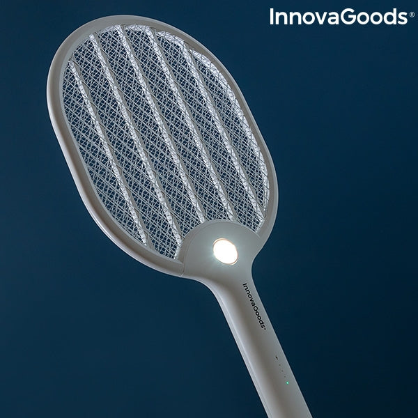 InnovaGoods Rechargeable Insect Killer Racket with LED